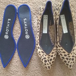 Brand New Rothy's Leopard Spot Pointed-Toe Flats